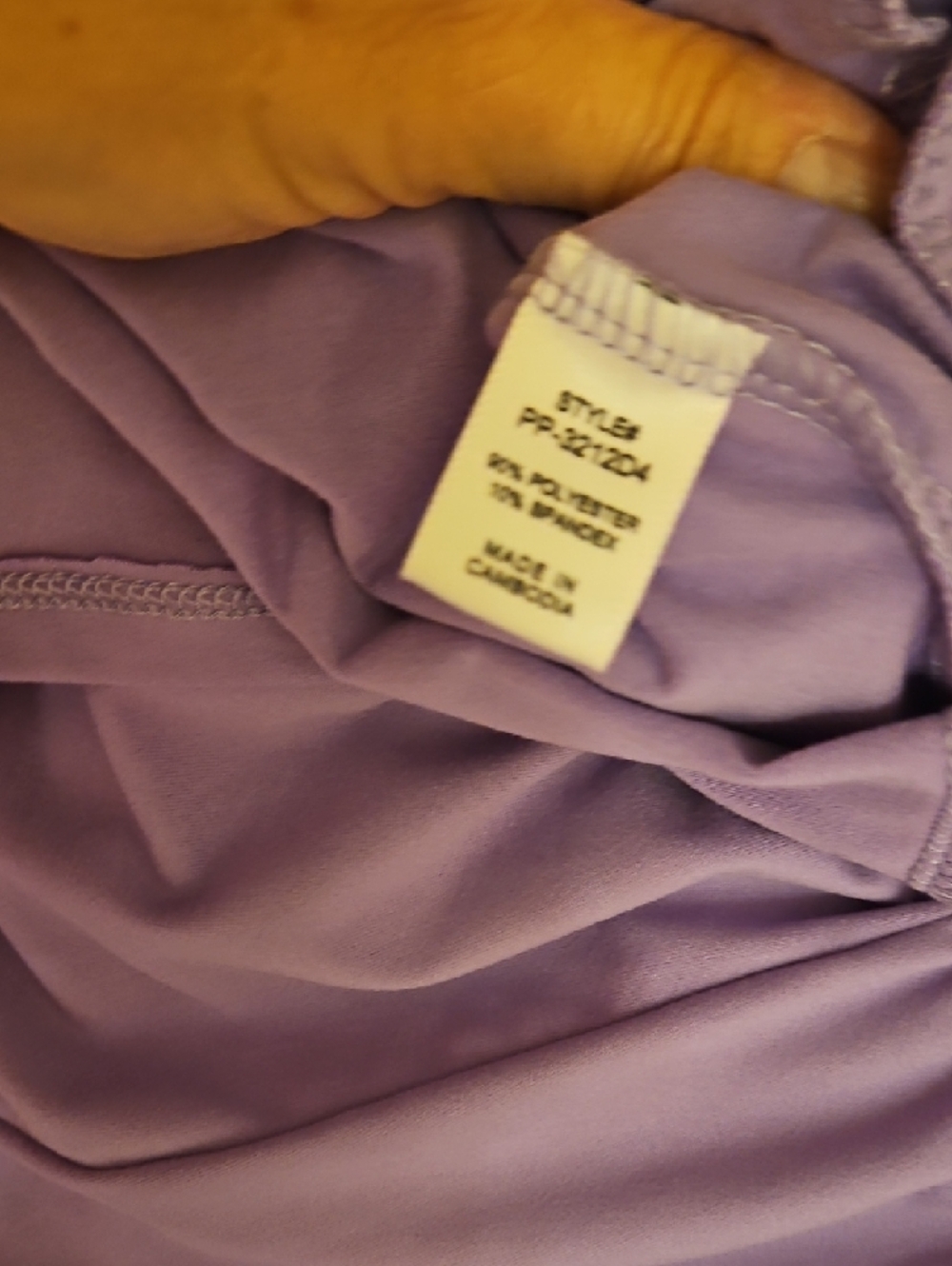 Lavender Short-Sleeve Drawstring Romper - Picture 8 of 8